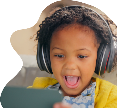 Child using tablet